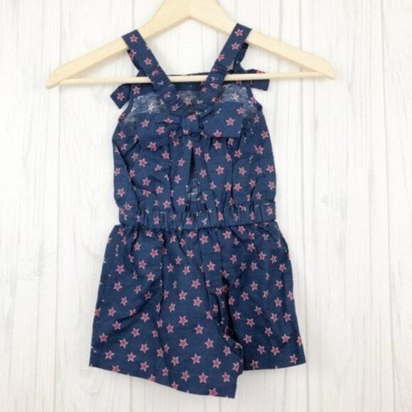 CREWCUTS Girls' Star Print Romper  - Picture 6 of 6